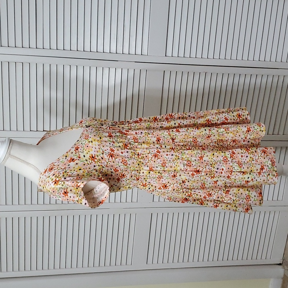 No Boundaries Floral Romantic Midi Dress, Size Juniors Large 11-13 - Picture 3 of 8